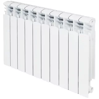 Hliníkový radiátor KFA Armatura 1400 W biely 804 x 576 x 90 mm - bočné pripojenie